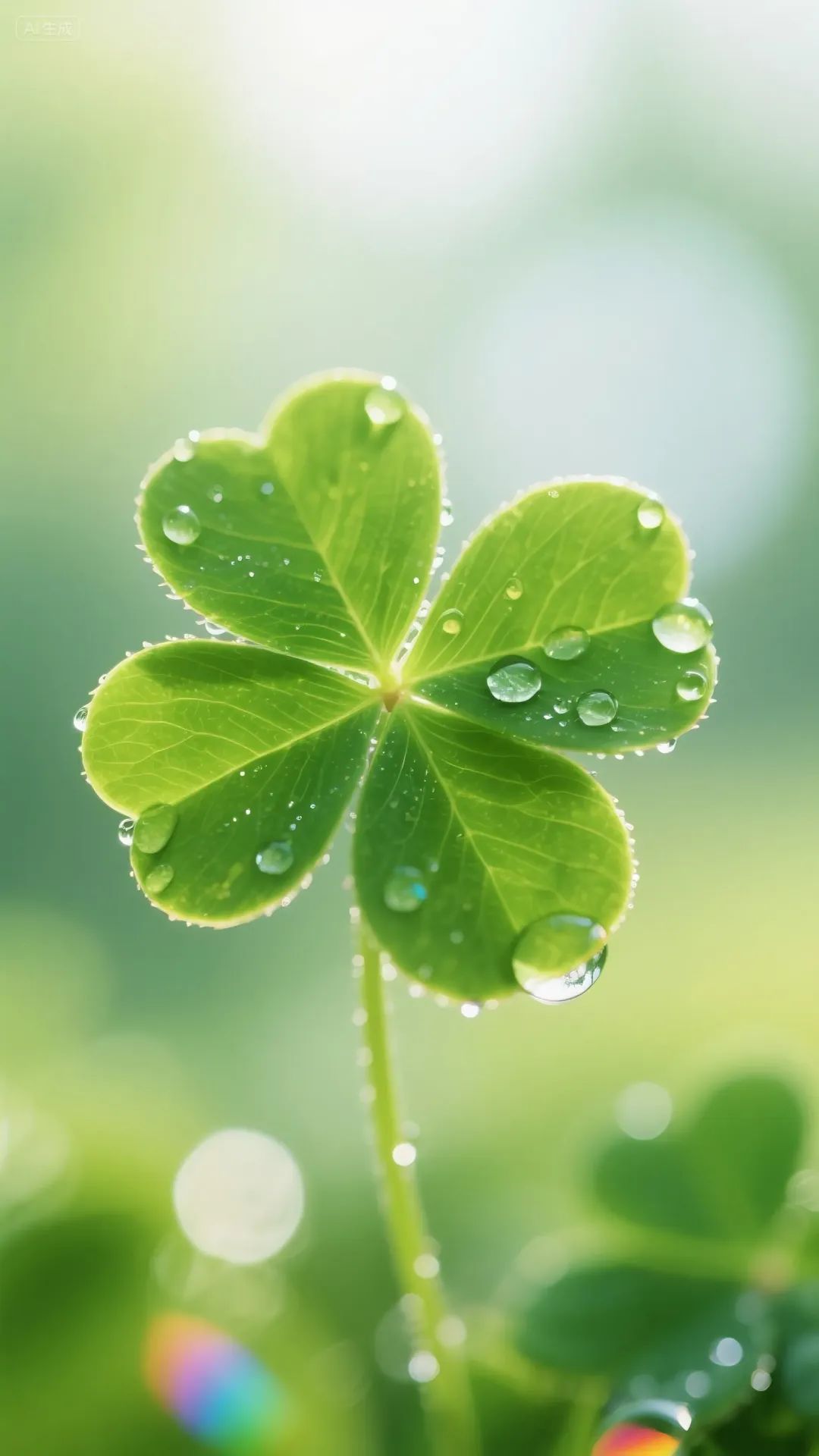 即梦AI画图教程：（一百零四）治愈系四叶草