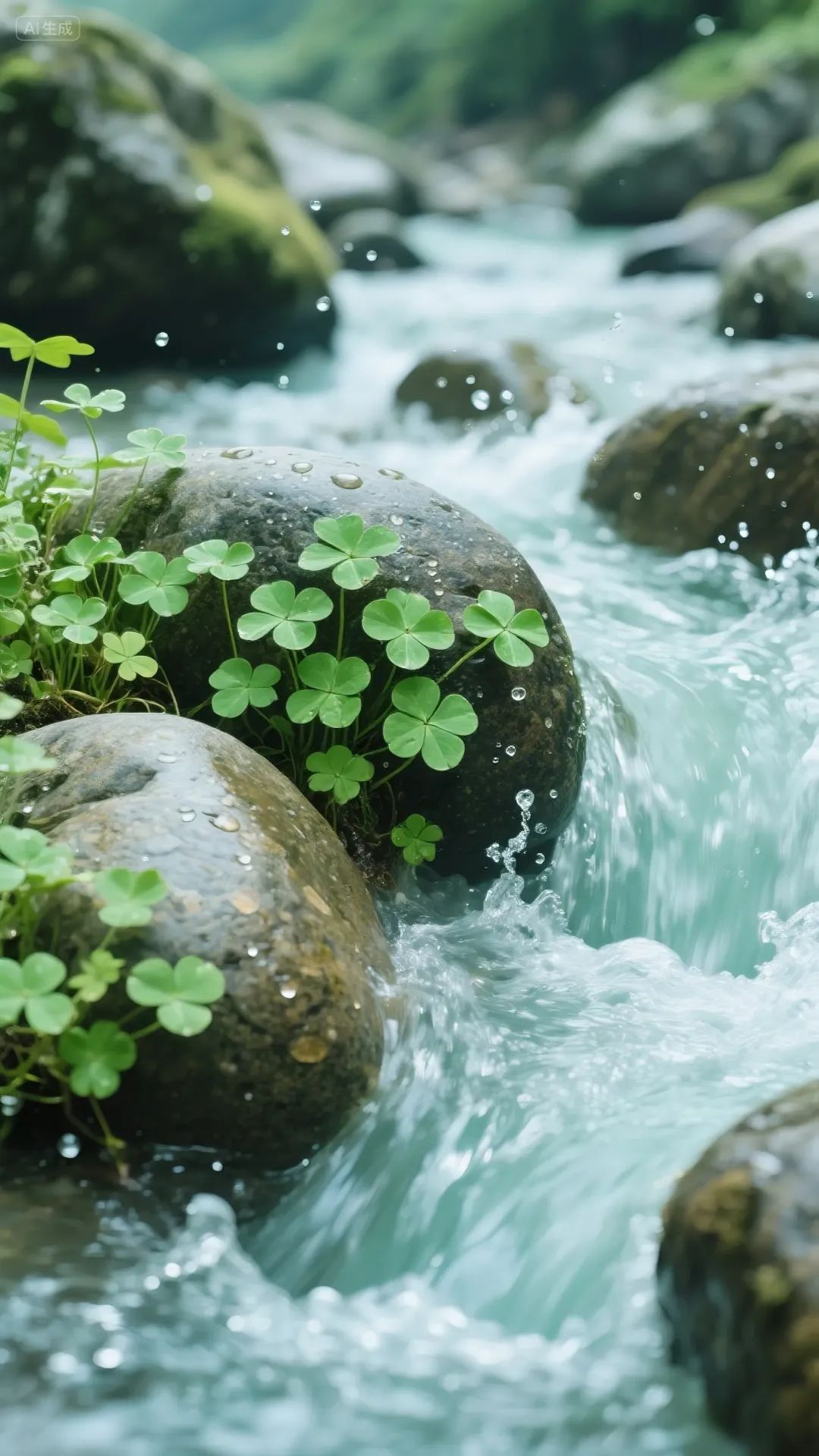 即梦AI画图教程:(一百零四)治愈系四叶草