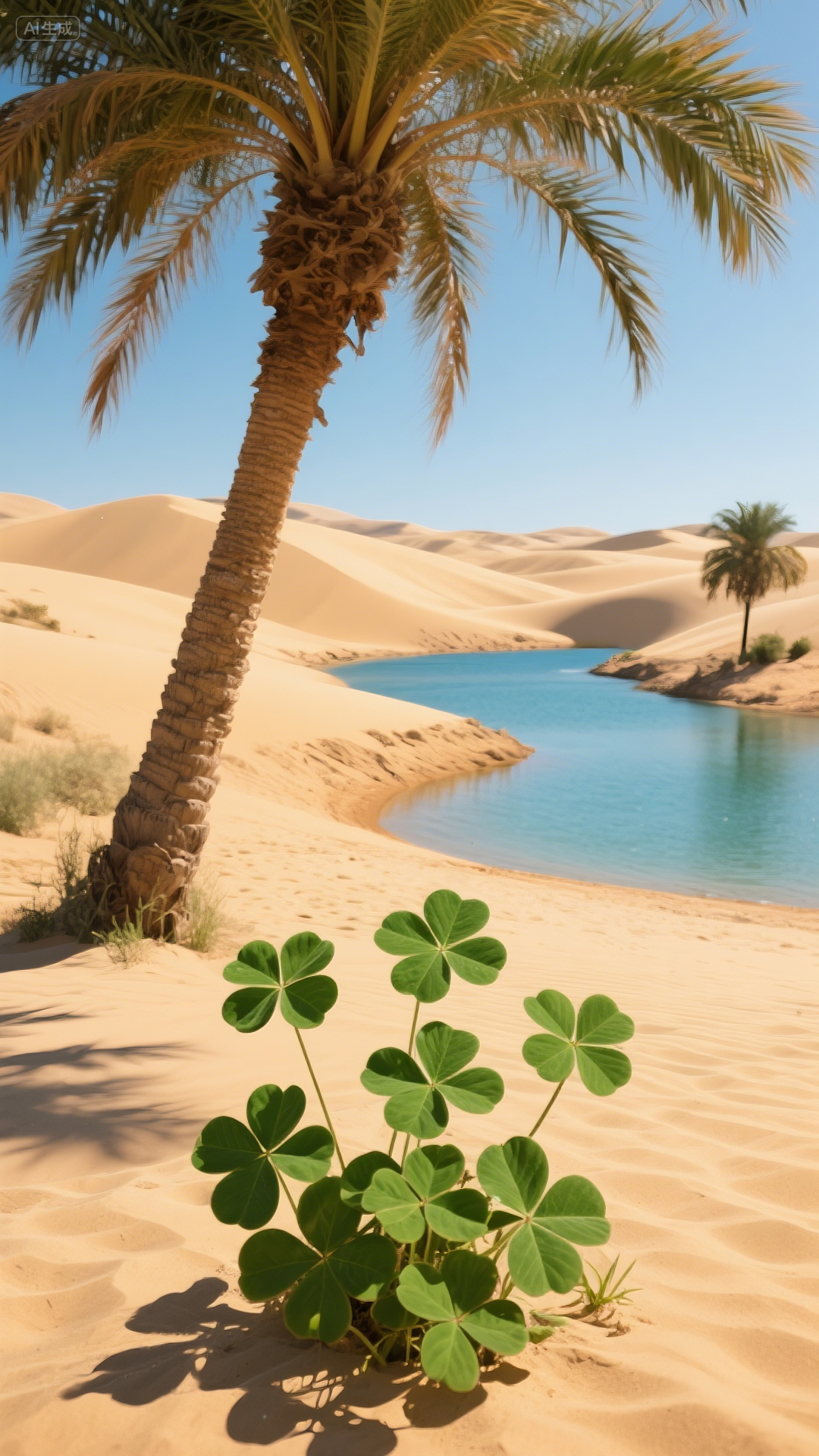 即梦AI画图教程:(一百零四)治愈系四叶草