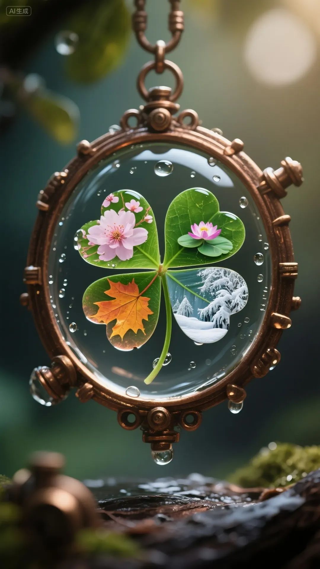 即梦AI画图教程:(一百零四)治愈系四叶草