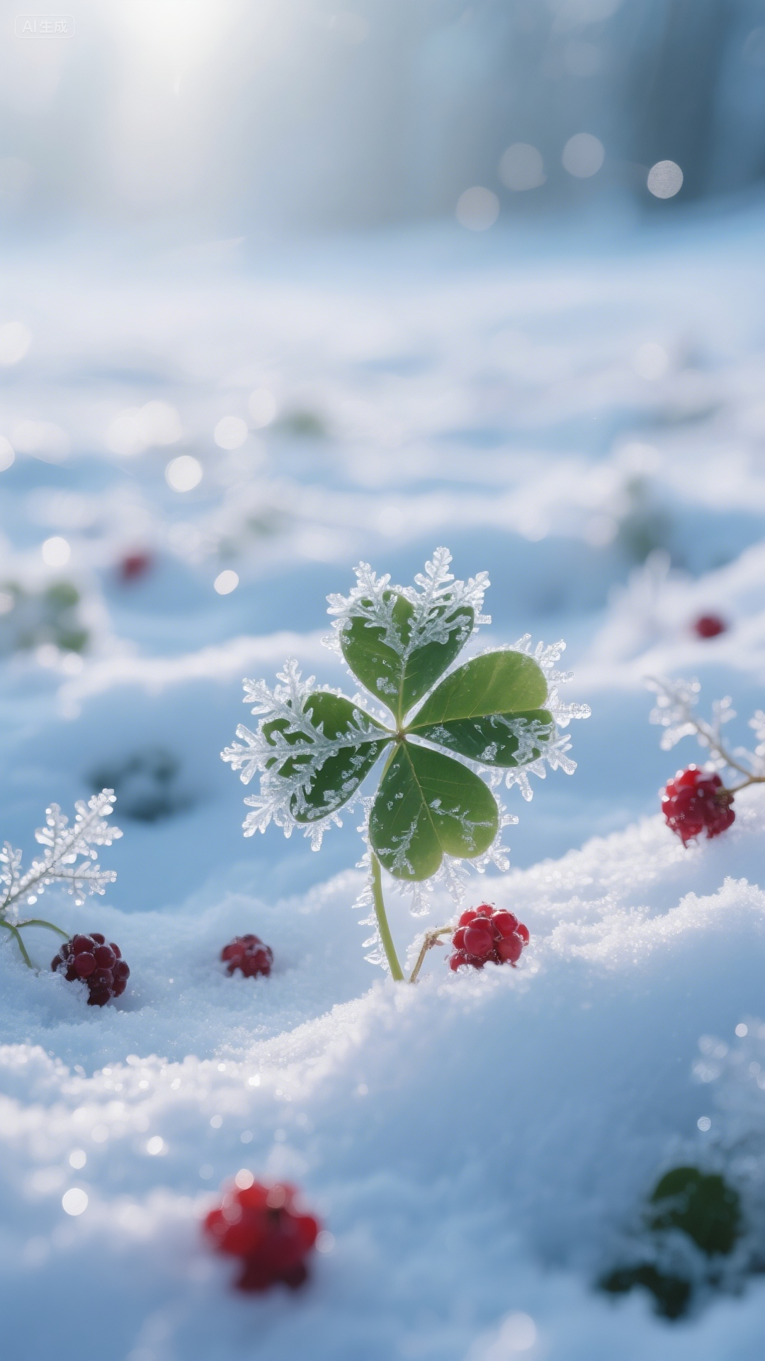 即梦AI画图教程:(一百零四)治愈系四叶草