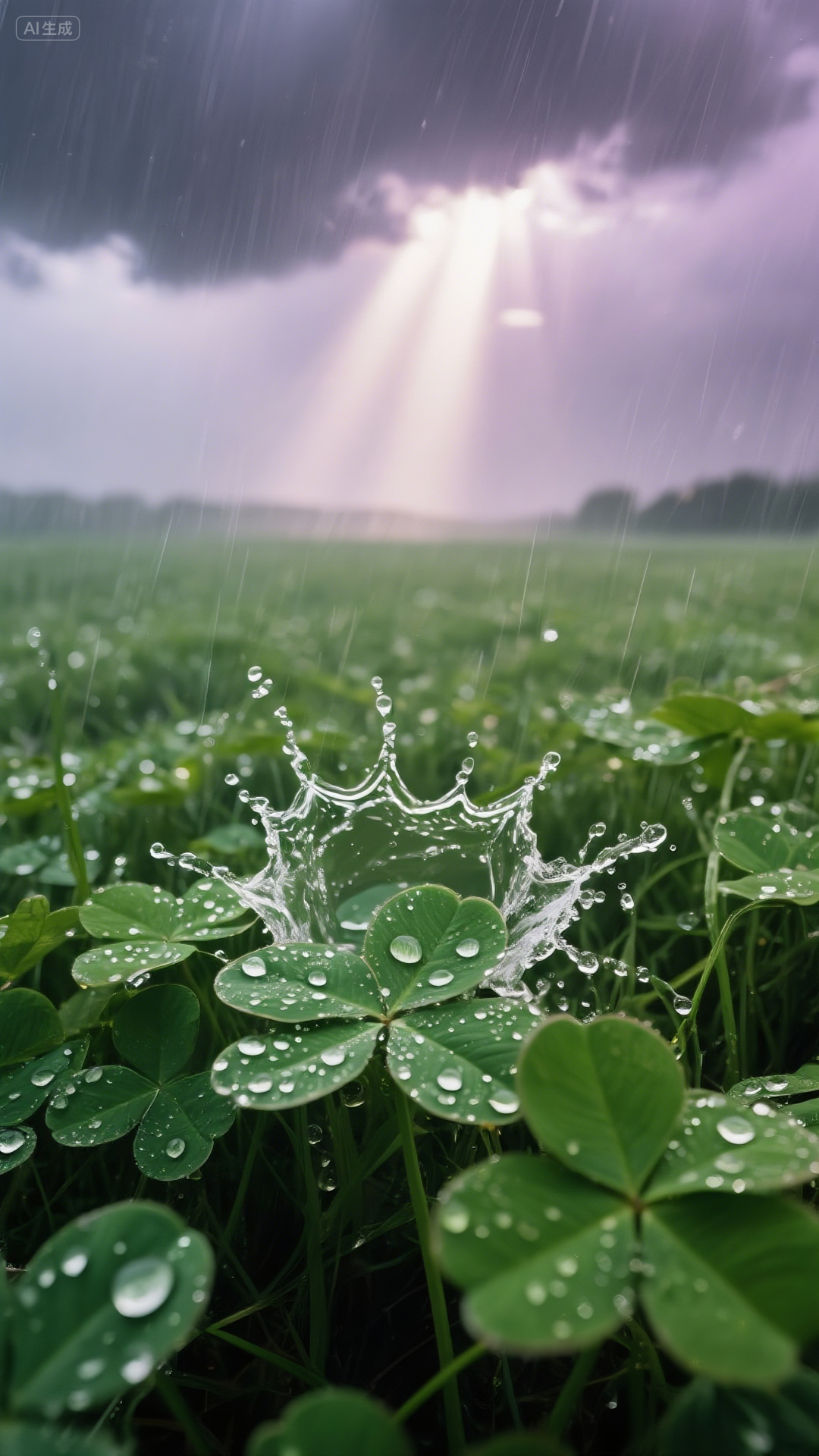 即梦AI画图教程:(一百零四)治愈系四叶草