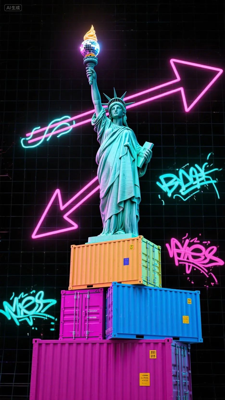 即梦AI画图教程:(一百一十五)孟菲斯风格插画