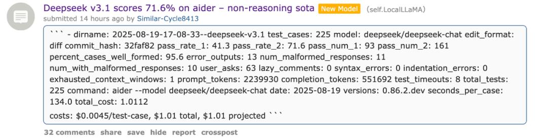 实测低调上线的DeepSeek新模型：编程比Claude 4还能打，写作…还是算了吧