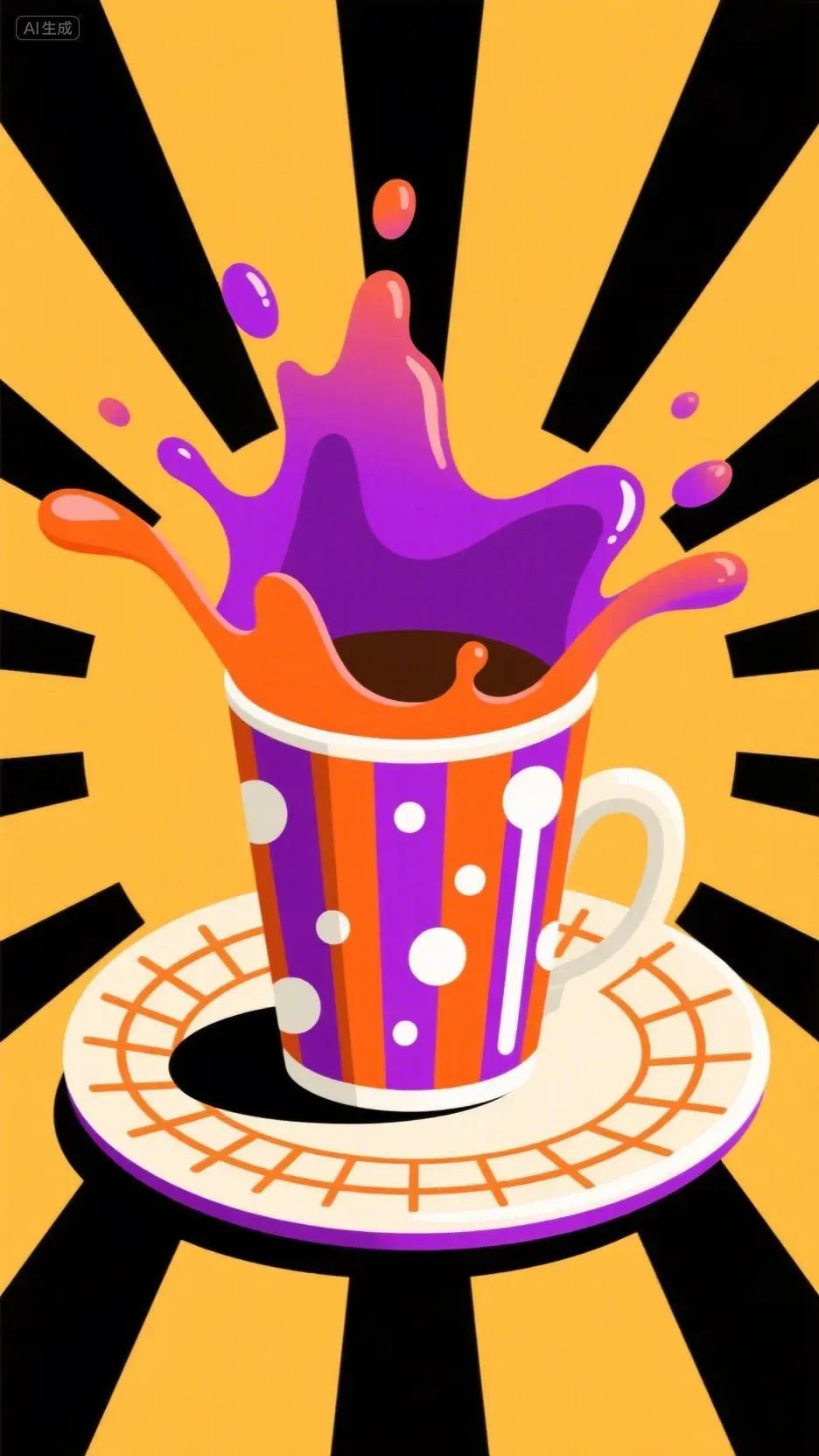 即梦AI画图教程:(一百一十五)孟菲斯风格插画