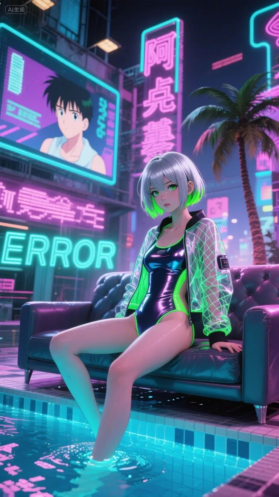 即梦AI画图教程:(一百一十七)蒸汽波复古漫画少女