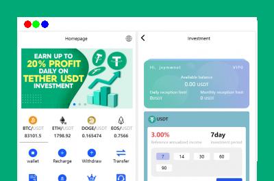 多国语言版_USDT虚拟币投资理财系统源码/海外区块链投资理财源码