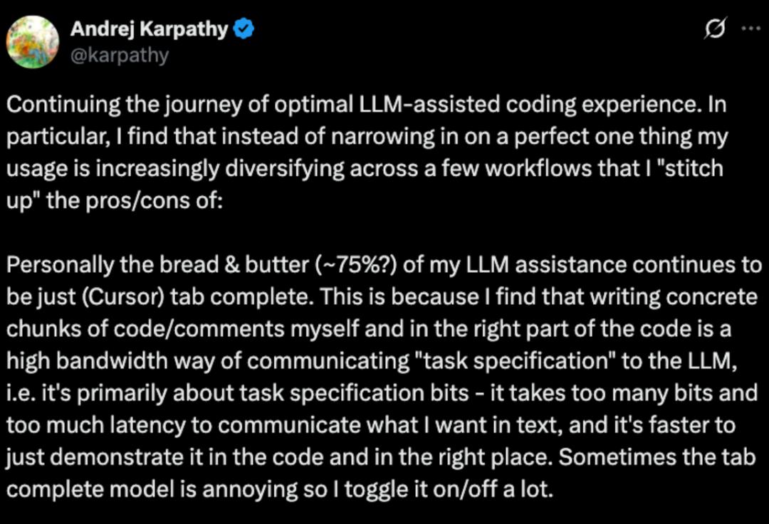 AI大神卡帕西的编程“魔法”:自曝四层工具链,Cursor主力、GPT-5兜底