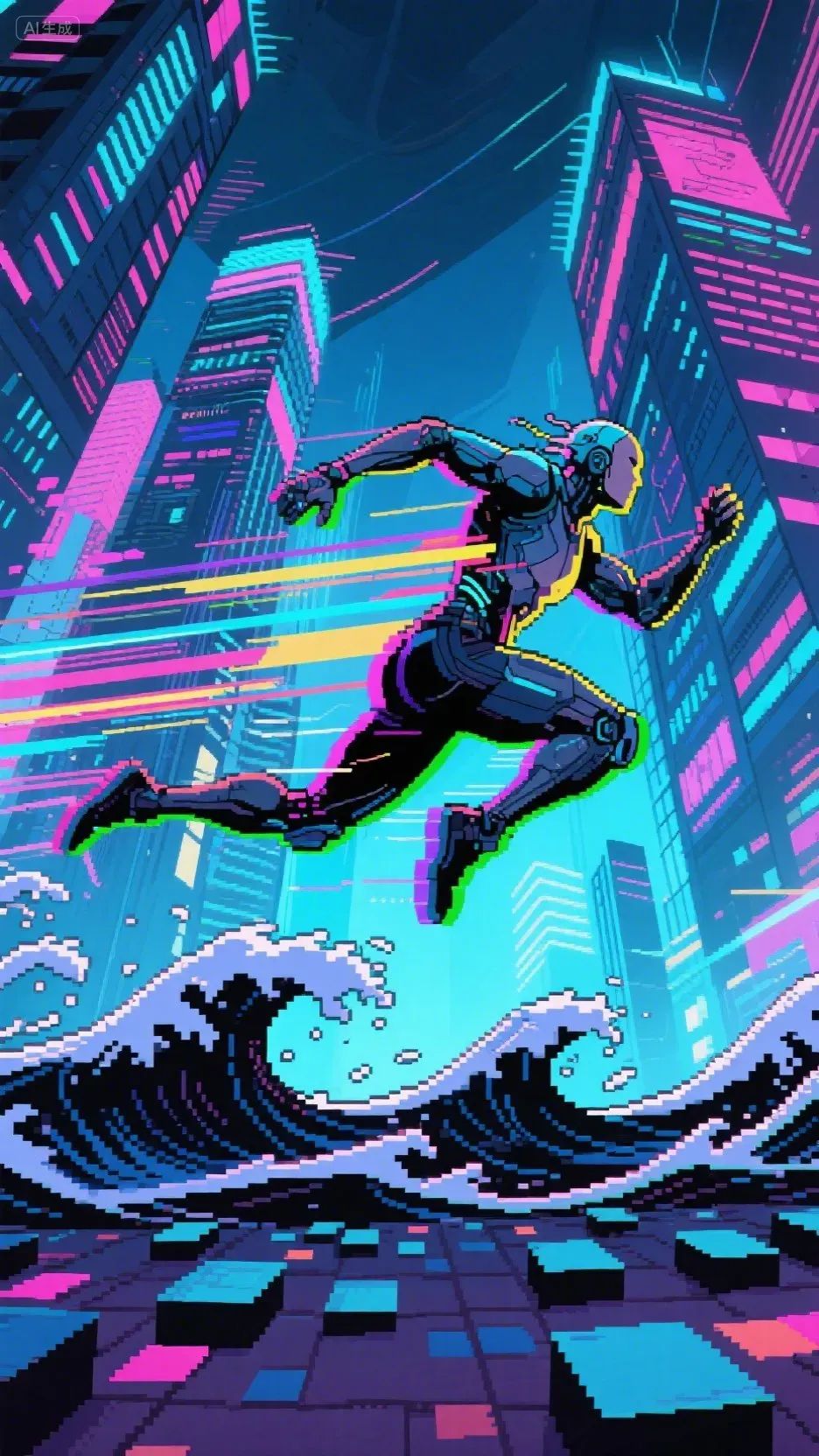 即梦AI画图教程:(一百一十四)故障艺术肖像