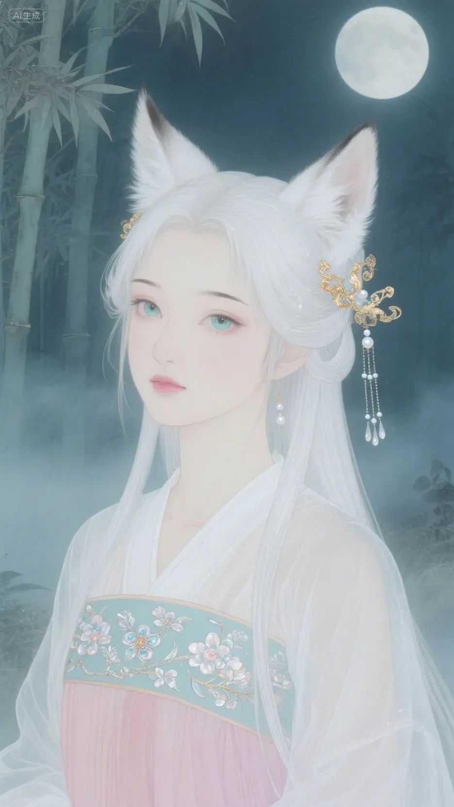 即梦AI画图教程：（一百零九）唯美古风妖怪