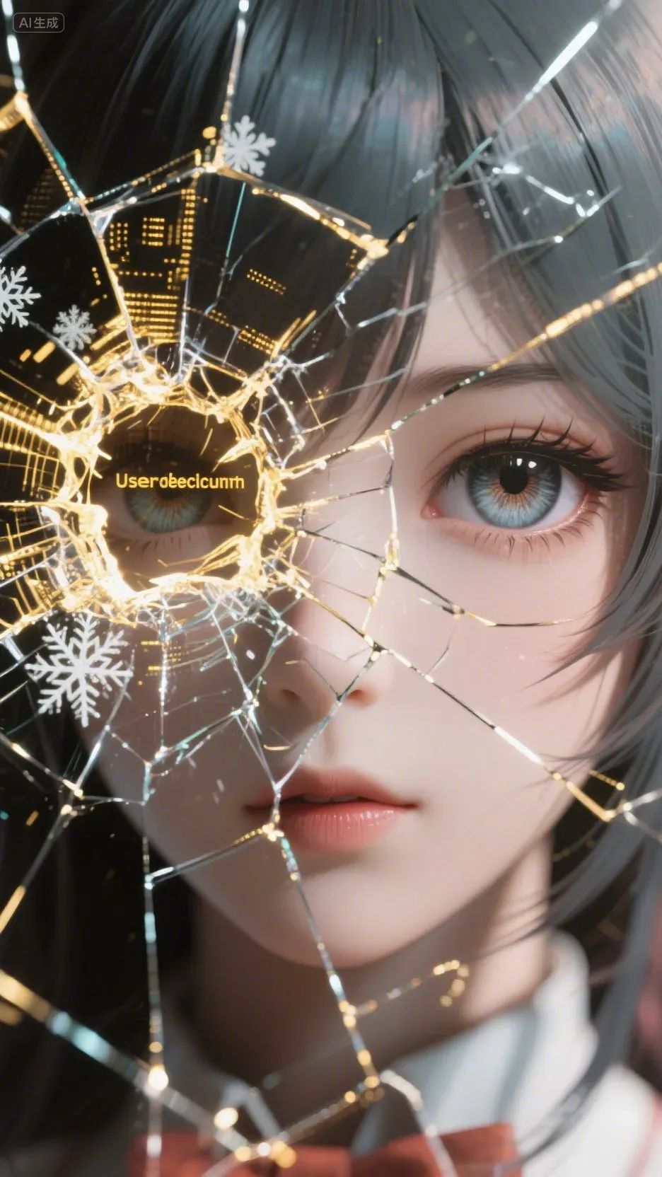 即梦AI画图教程:(一百一十四)故障艺术肖像