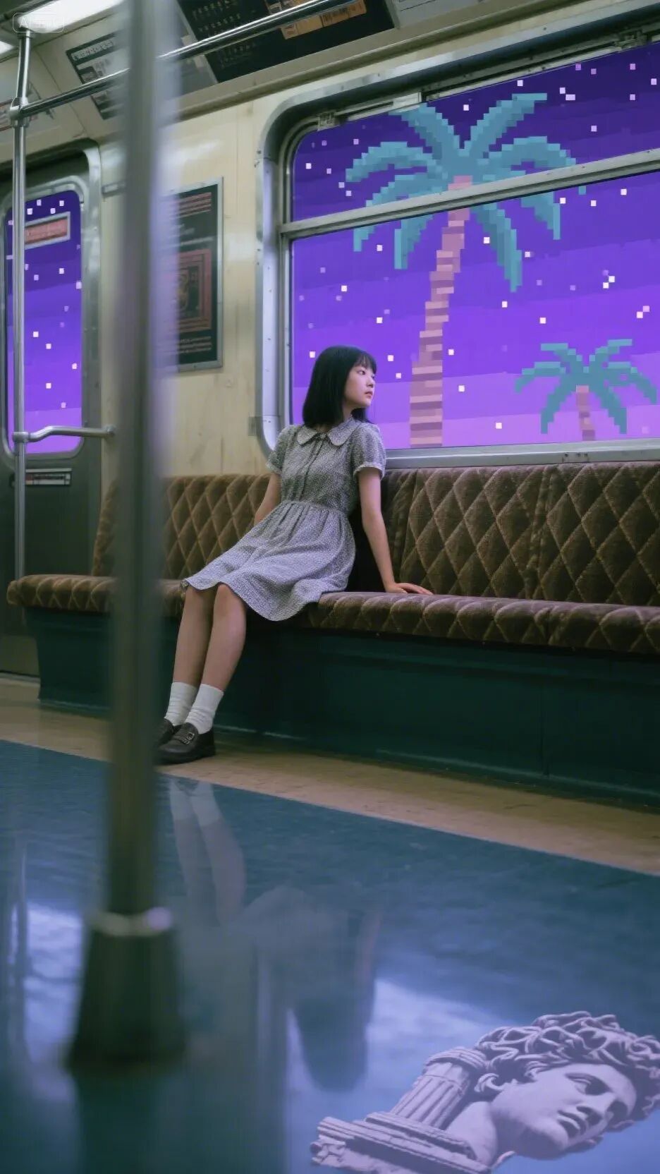 即梦AI画图教程：（一百一十七）蒸汽波复古漫画少女