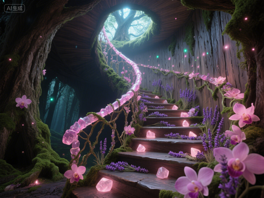 即梦AI画图教程:(一百零三)粉色森林秘境