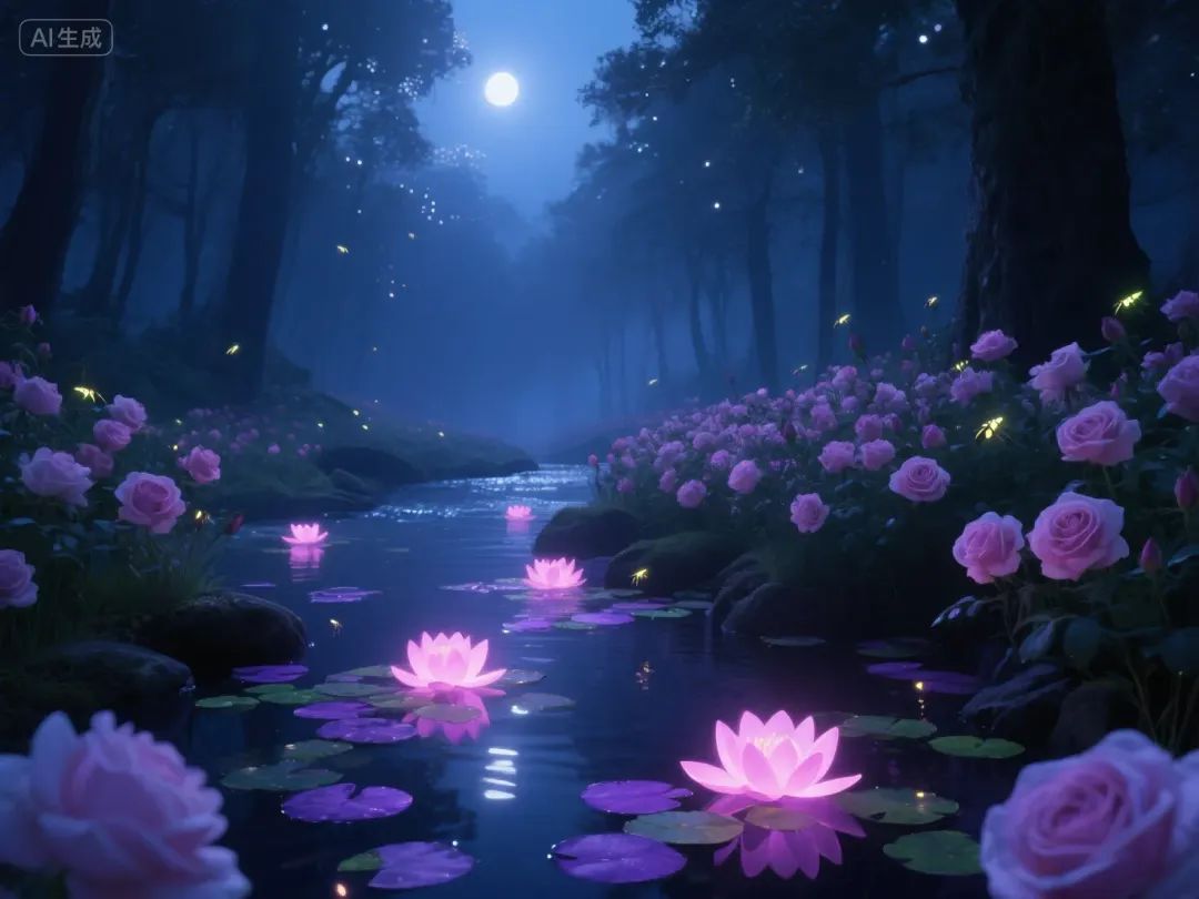 即梦AI画图教程:(一百零三)粉色森林秘境