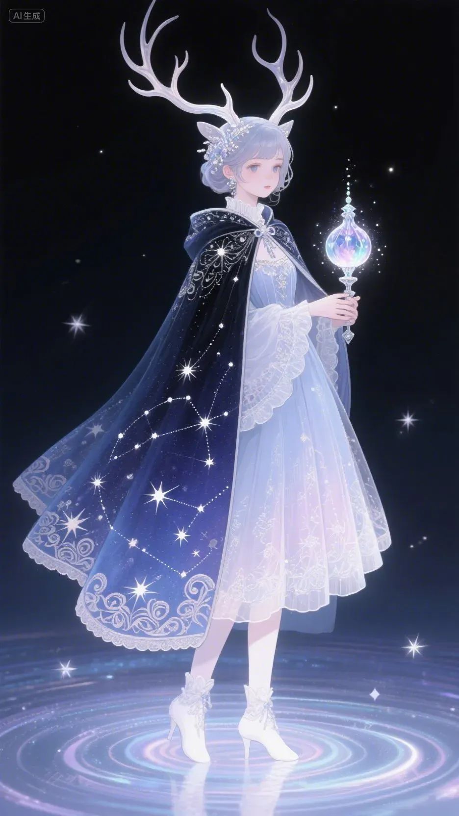 即梦AI画图教程:(一百零九)唯美古风妖怪