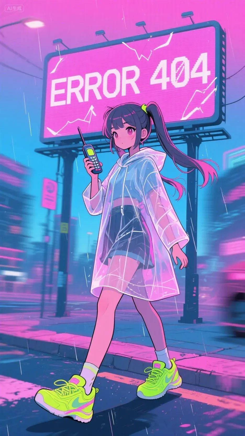 即梦AI画图教程：（一百一十七）蒸汽波复古漫画少女