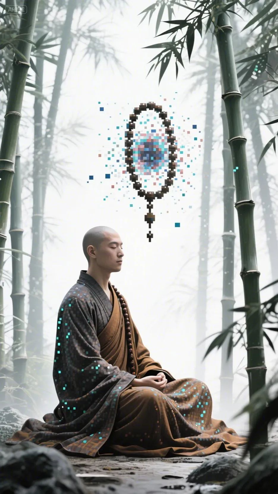 即梦AI画图教程:(一百一十四)故障艺术肖像