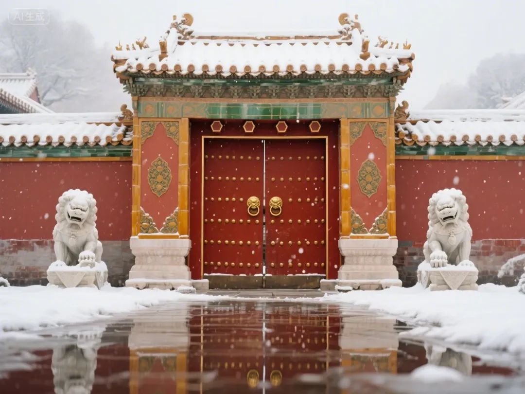 即梦AI画图教程:(九十八)色彩搭配——中国红与雌黄