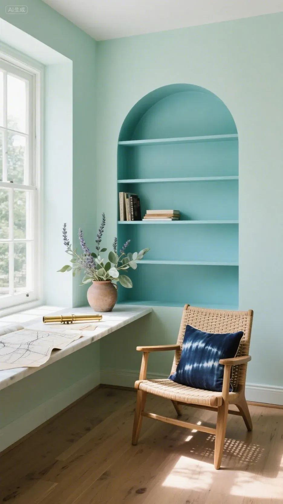 即梦AI画图教程:(一百零八)蓝绿交响曲