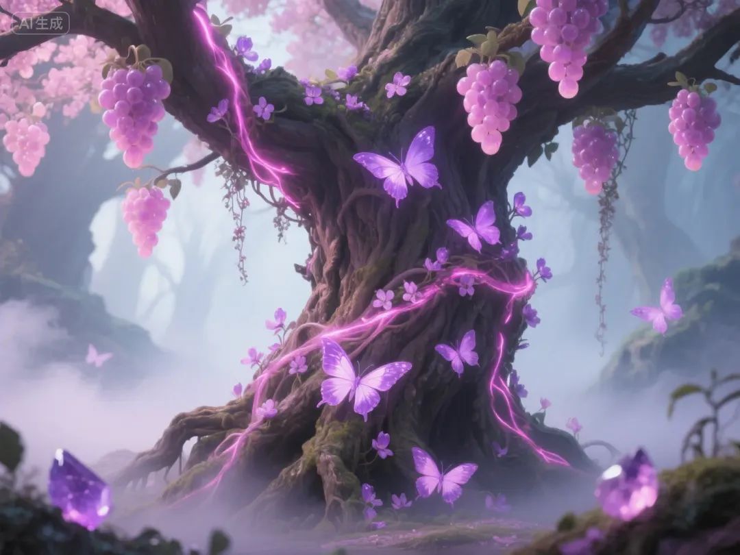 即梦AI画图教程:(一百零三)粉色森林秘境