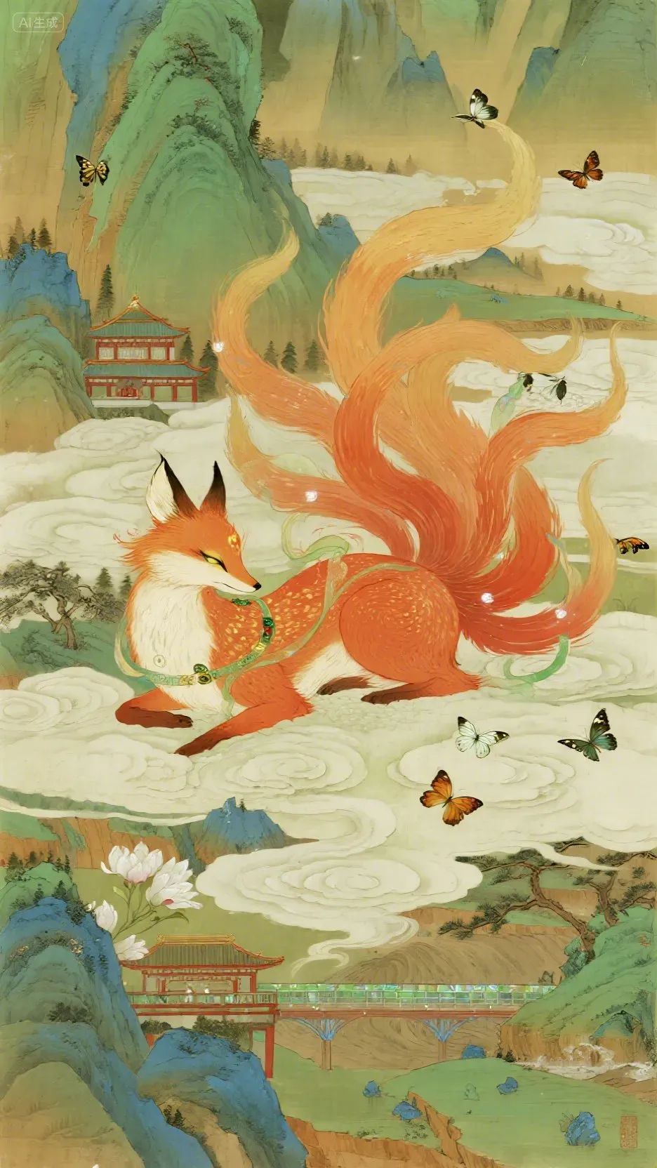 即梦AI画图教程:(一百零九)唯美古风妖怪