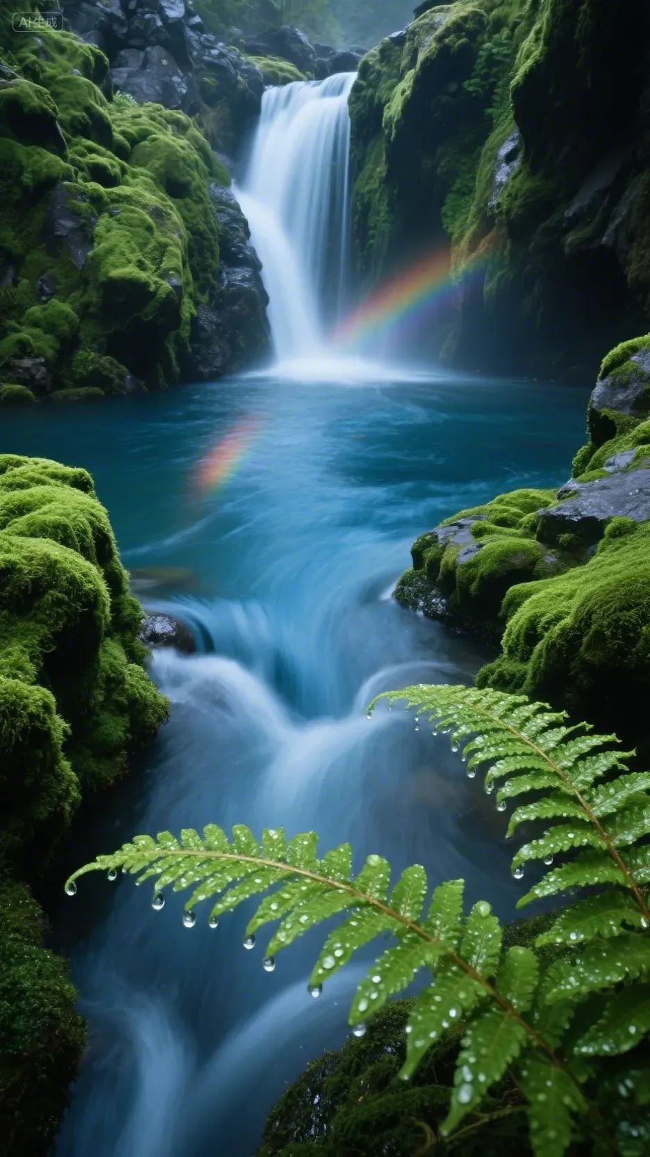 即梦AI画图教程:(一百零八)蓝绿交响曲