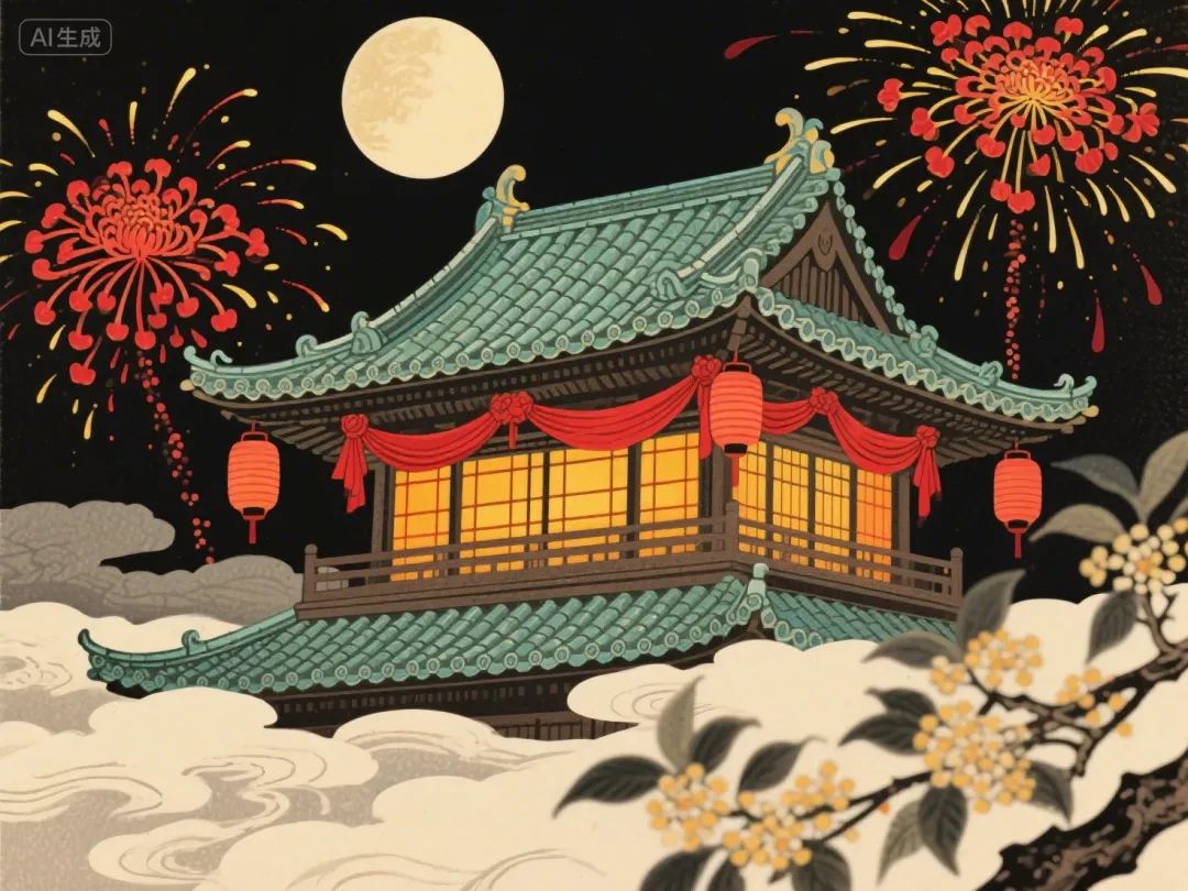 即梦AI画图教程:(九十八)色彩搭配——中国红与雌黄