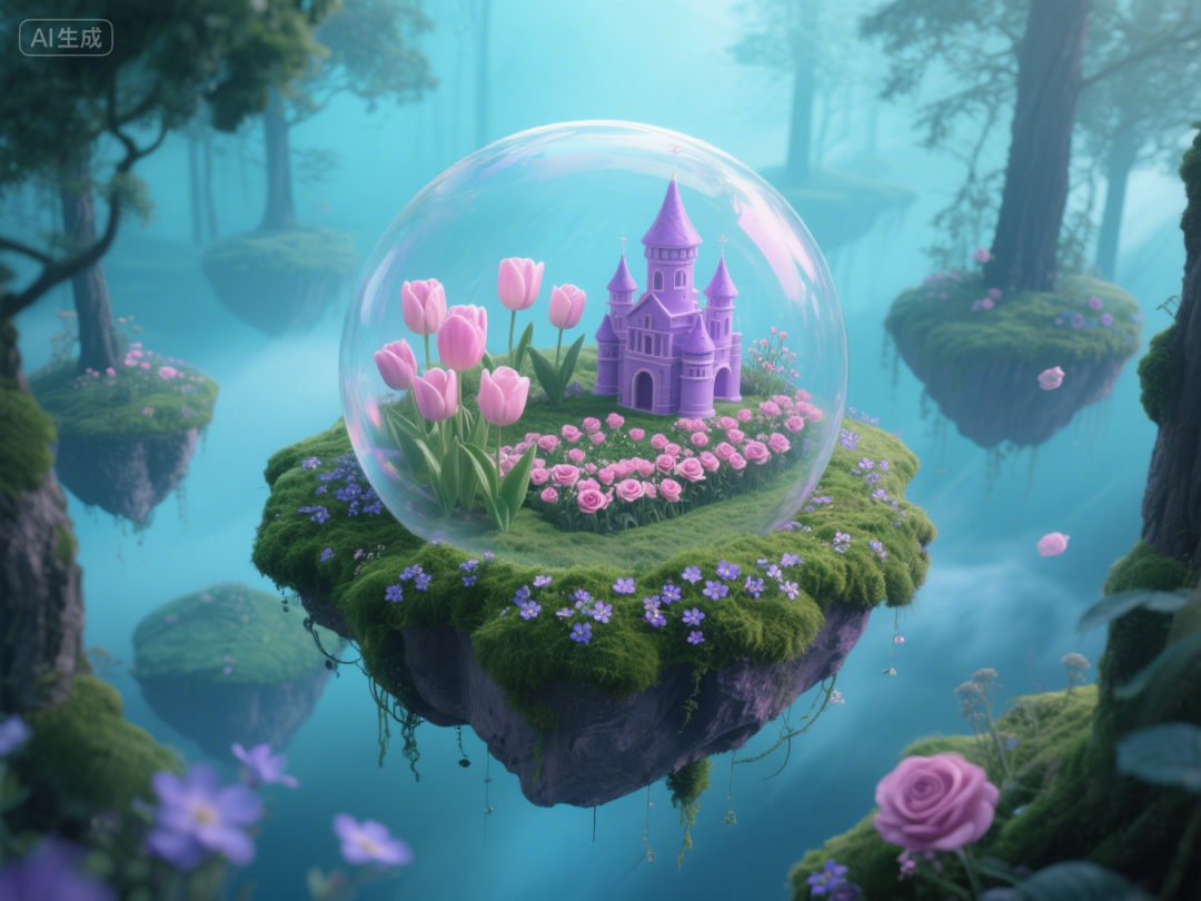 即梦AI画图教程:(一百零三)粉色森林秘境