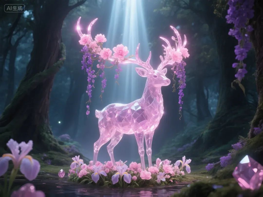 即梦AI画图教程:(一百零三)粉色森林秘境