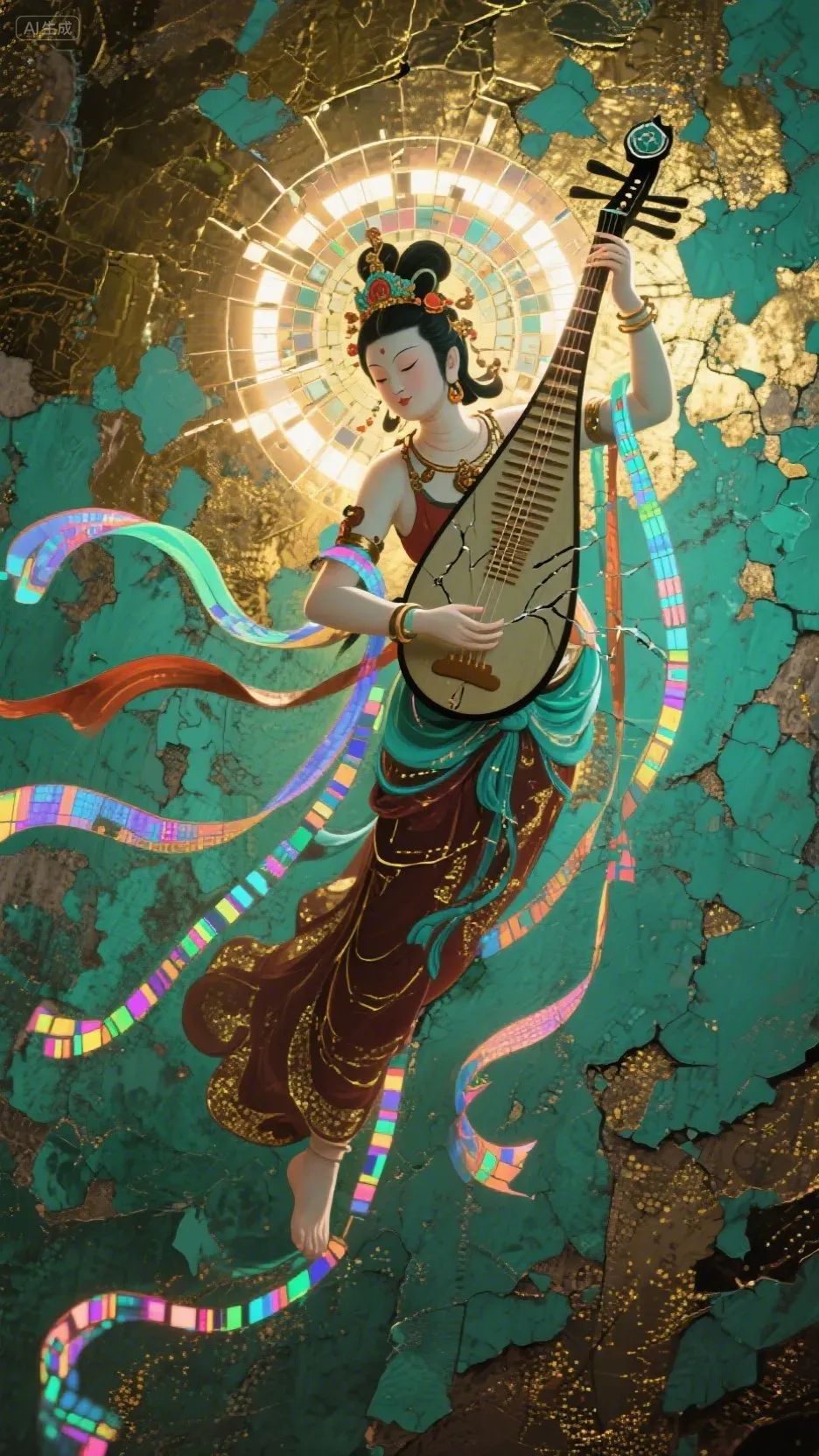 即梦AI画图教程:(一百一十四)故障艺术肖像