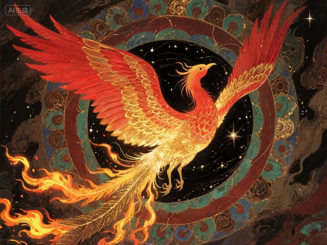 即梦AI画图教程:(九十八)色彩搭配——中国红与雌黄