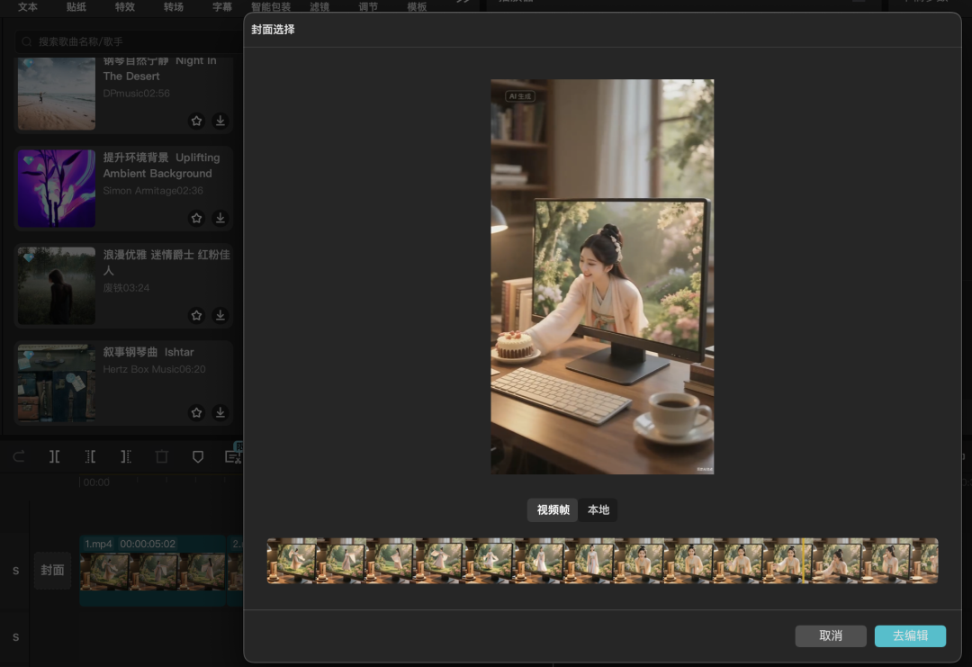 十五分钟，AI助你玩转首尾帧，生成屏幕中人隔空互动趣味视频（手把手教你玩转AI）
