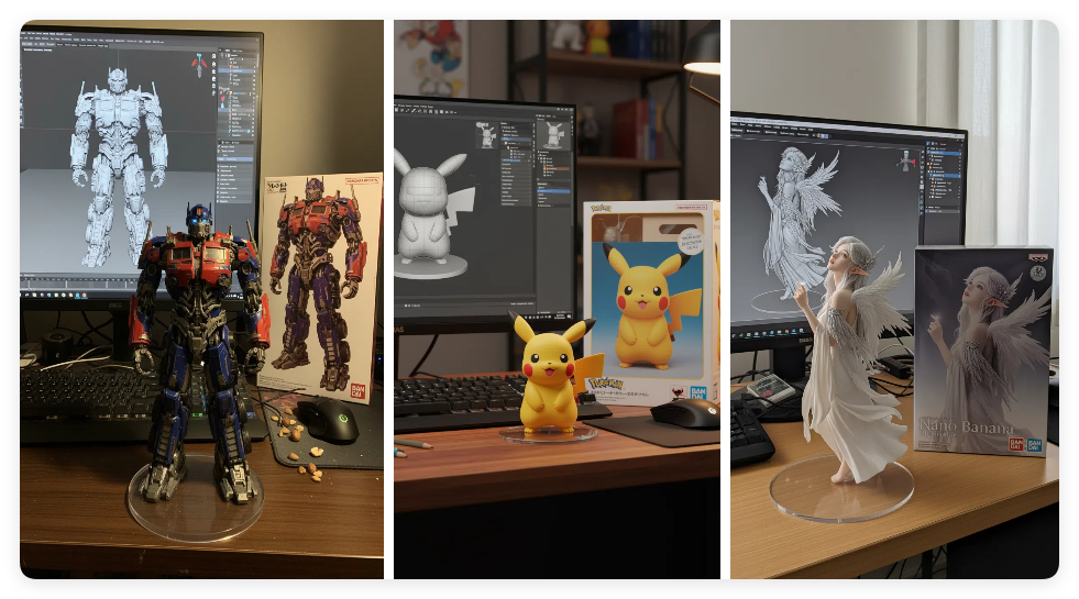 绝了！全网火爆的Nano-banana“邪修”玩法，实测成功率99%，实现手办自由！