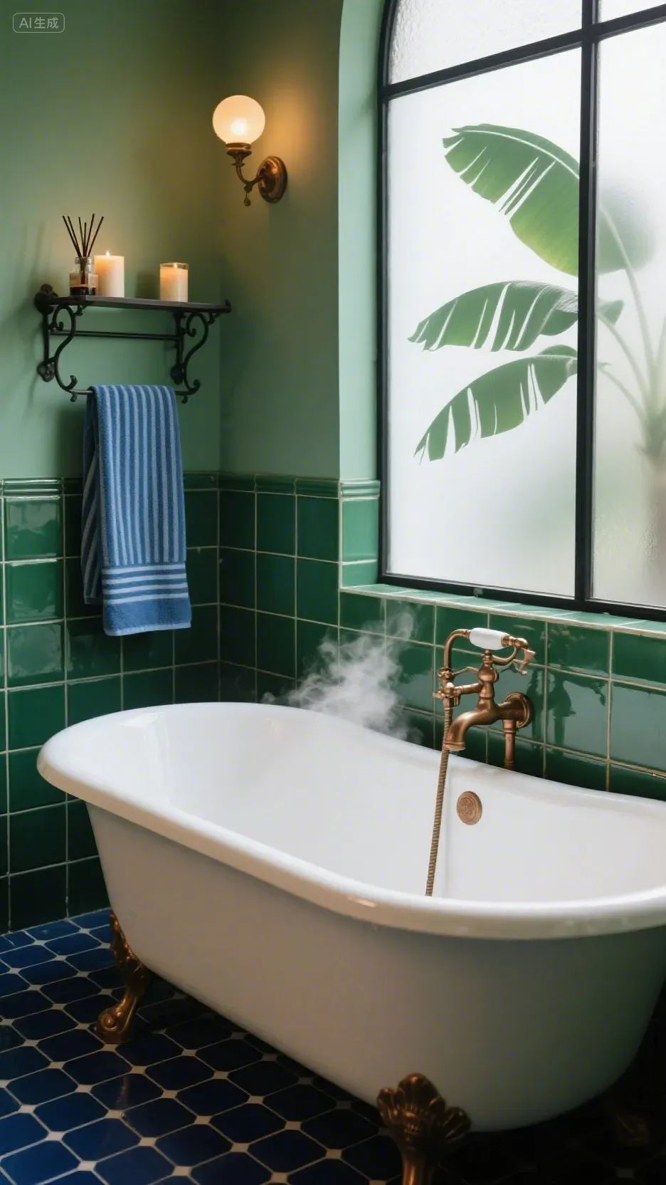 即梦AI画图教程:(一百零八)蓝绿交响曲