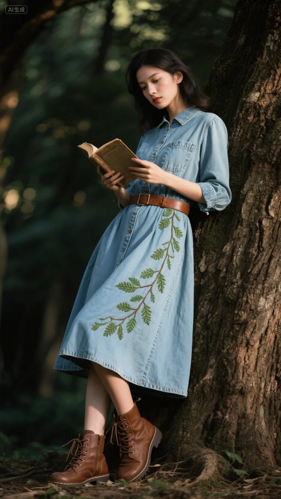 即梦AI画图教程:(一百二十)森系风格穿搭