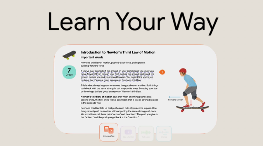 谷歌推出“Learn Your Way”，用AI重新定义教科书