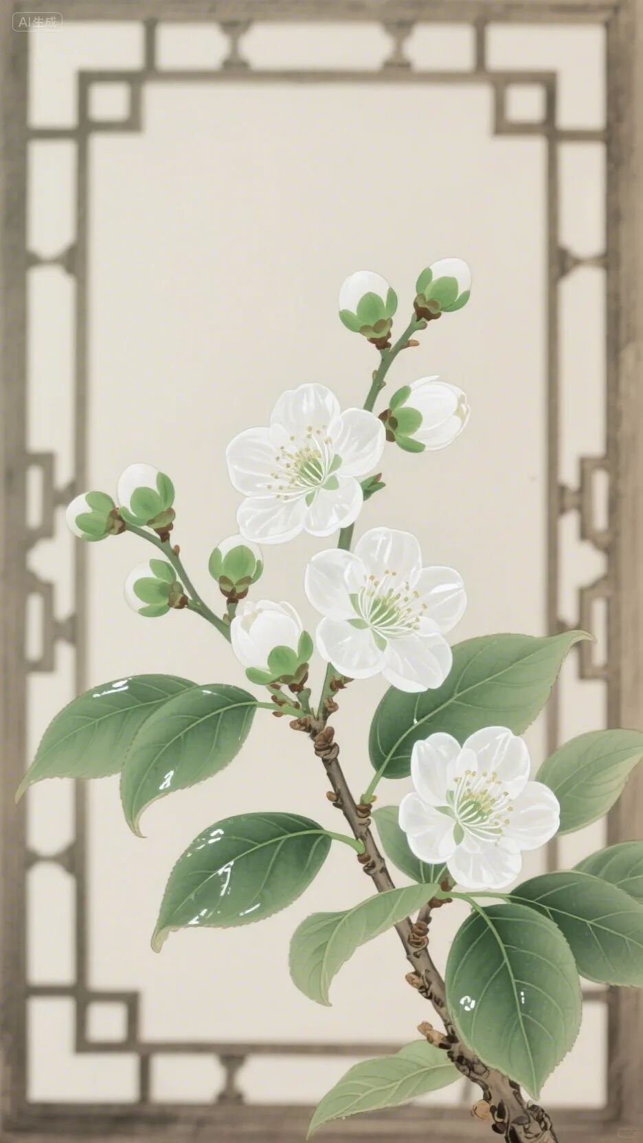 即梦AI画图教程:(一百二十七)梅花绘画创作指南