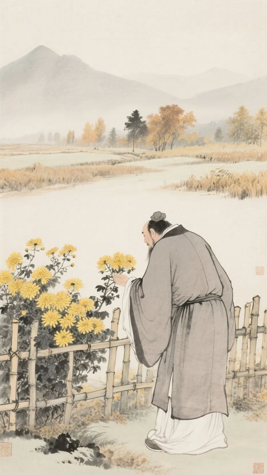 即梦AI画图教程:(一百二十八)菊花绘画创作指南