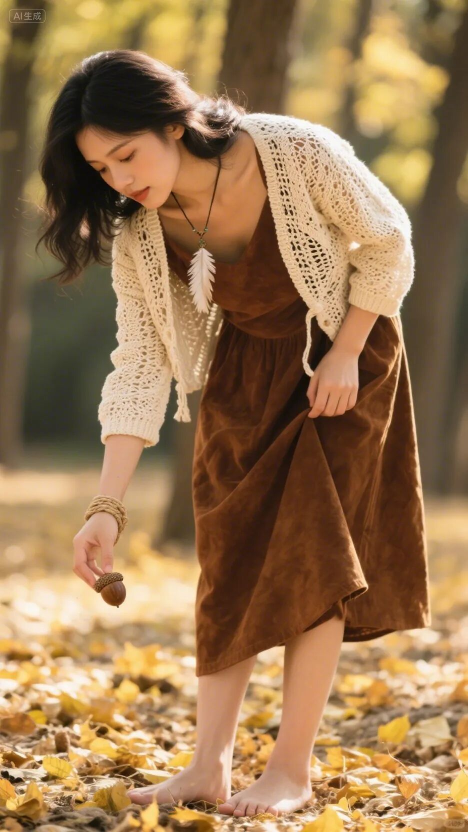 即梦AI画图教程:(一百二十)森系风格穿搭