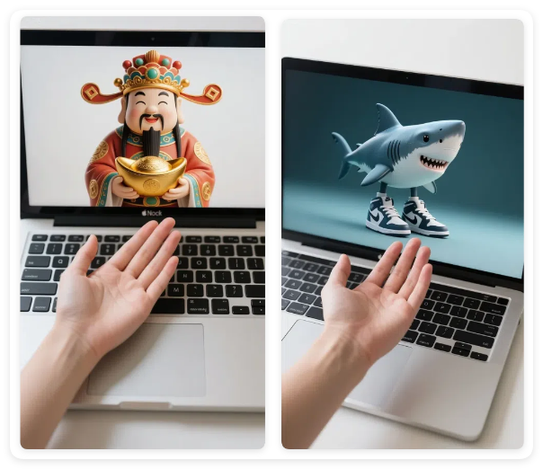 2分钟学会!用即梦AI制作万物跳进手心视频(附提示词)