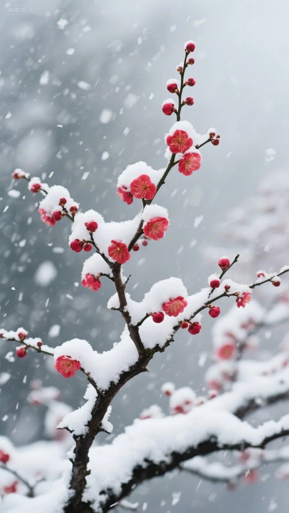 即梦AI画图教程:(一百二十七)梅花绘画创作指南