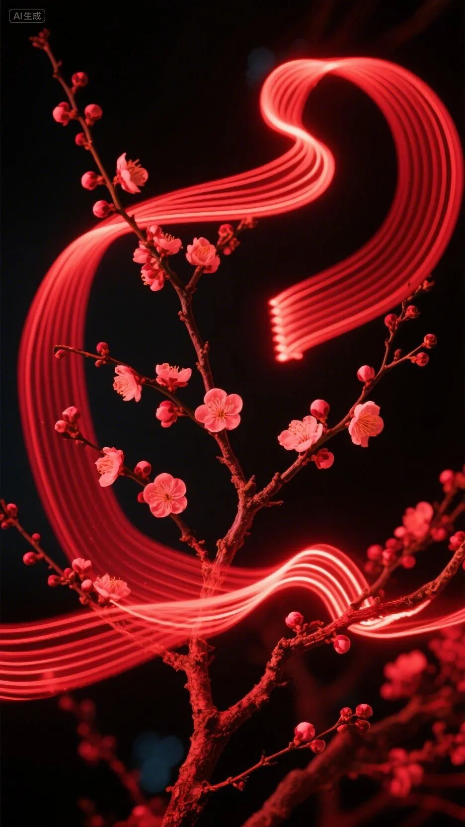 即梦AI画图教程:(一百二十七)梅花绘画创作指南