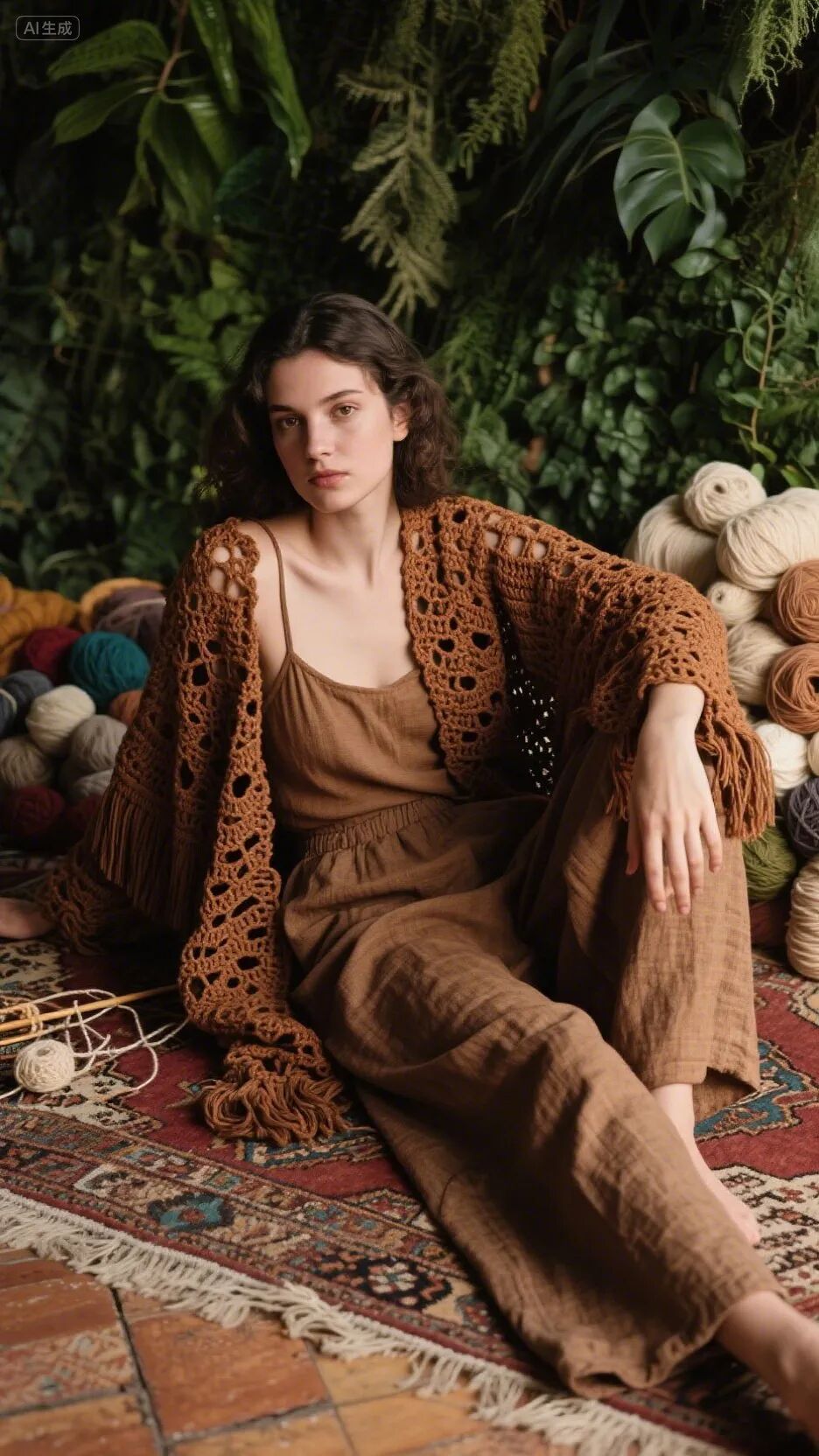 即梦AI画图教程:(一百二十)森系风格穿搭