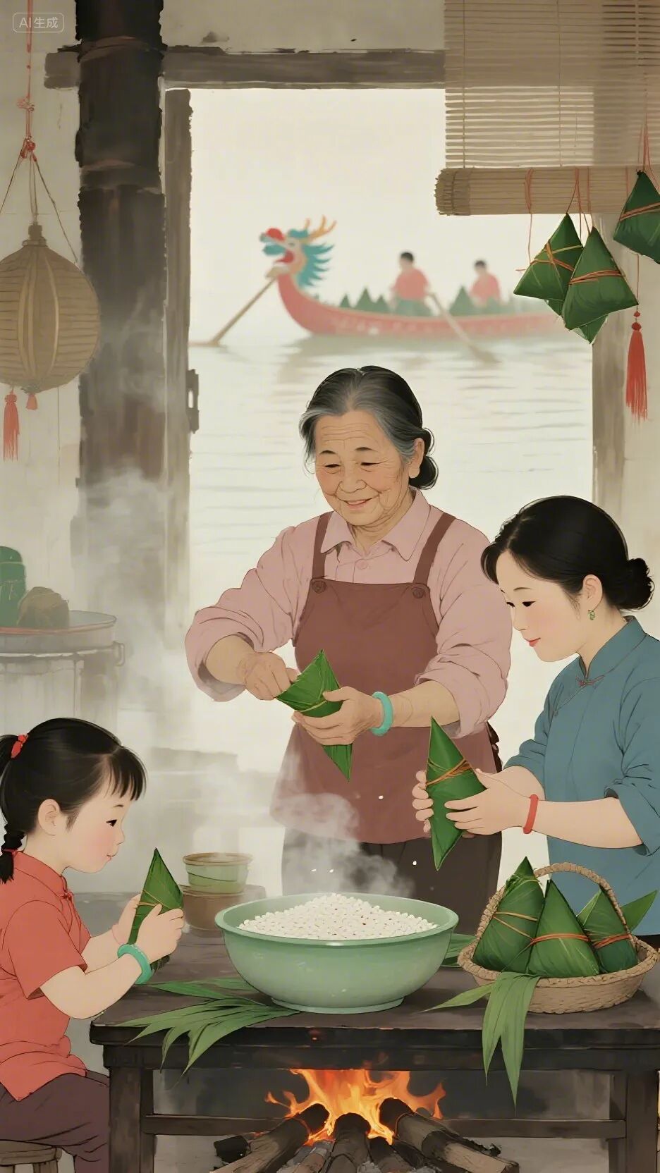 即梦AI画图教程:(一百二十一)亲子时光