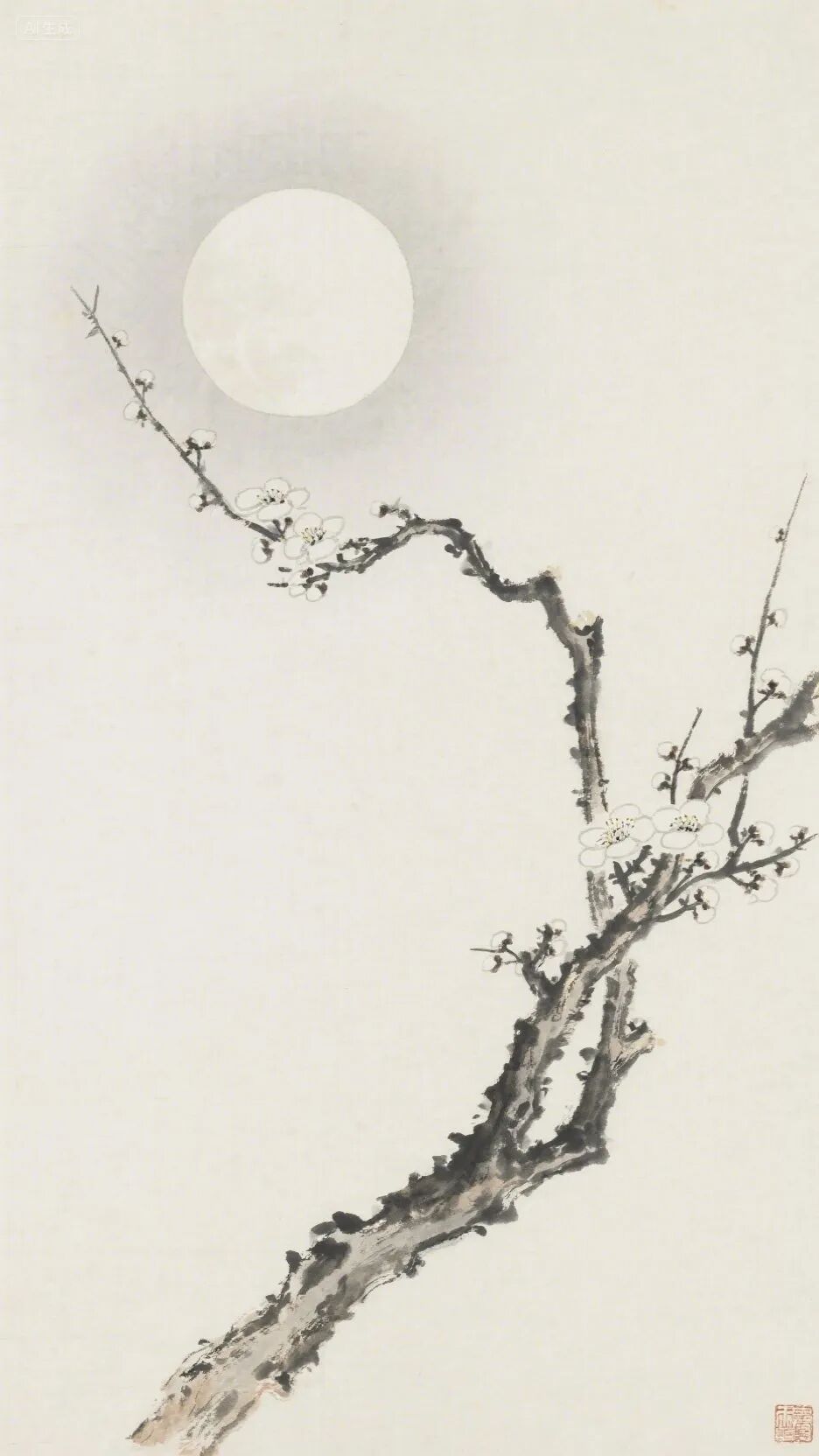 即梦AI画图教程:(一百二十七)梅花绘画创作指南