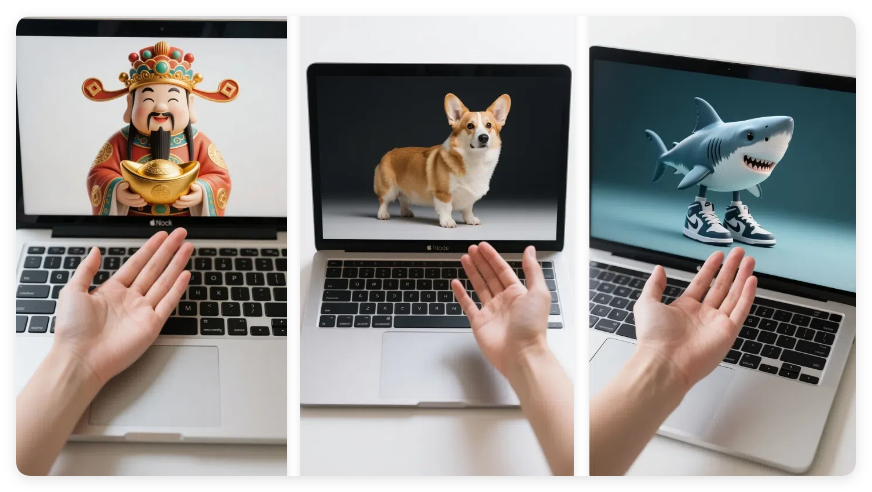 2分钟学会!用即梦AI制作万物跳进手心视频(附提示词)