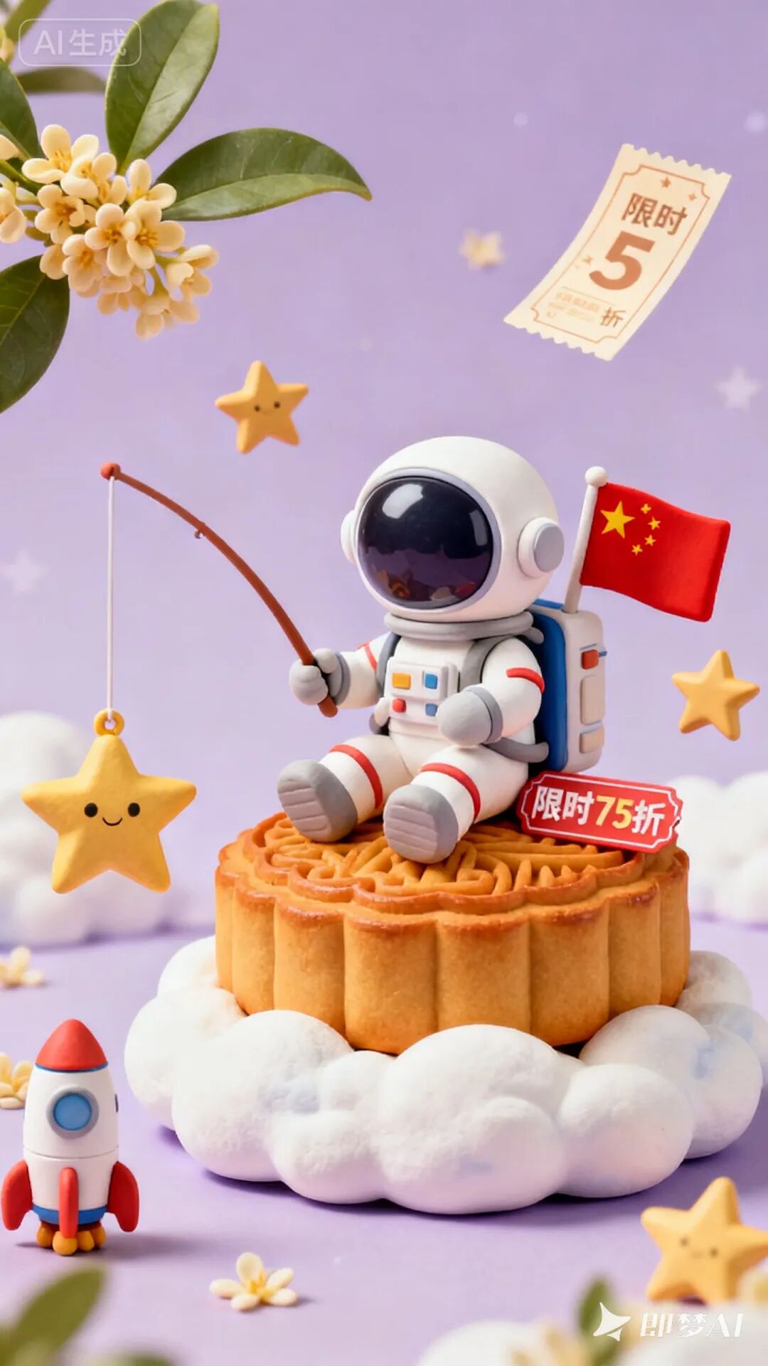 国庆促销怎么用AI做海报?