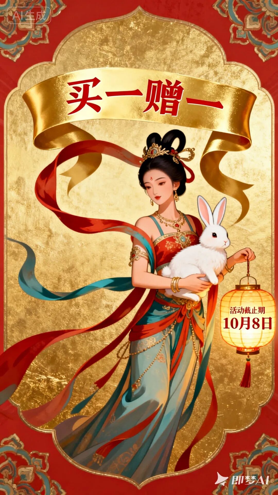 国庆促销怎么用AI做海报?