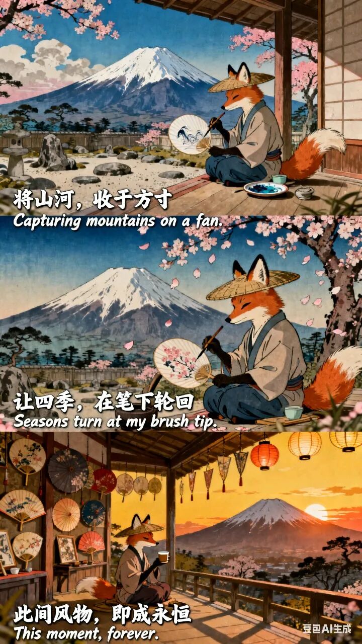 太爽了!用豆包 seedream 4.0 实现爆火 AI 三宫格图片自由!(附提示词)