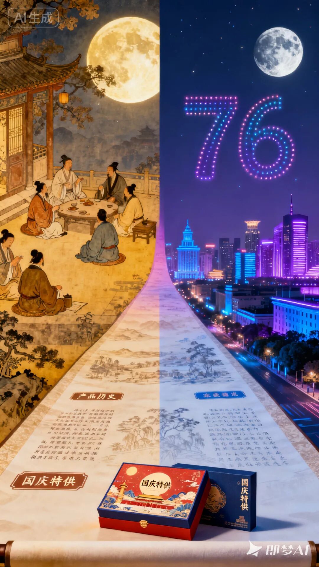 国庆促销怎么用AI做海报?